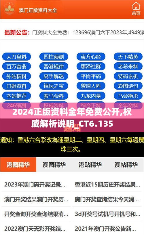 2024年正版資料免費(fèi)大全公開，揭秘！2024年正版資料免費(fèi)公開大放送